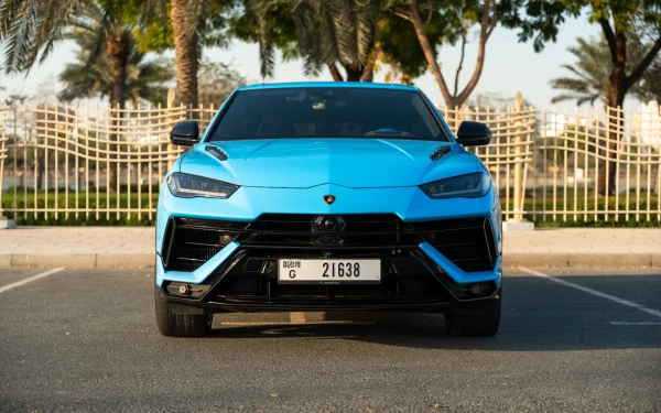  Blu Lamborghini Urus Photo 8