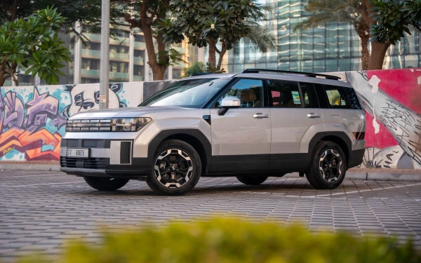  أبيض هيونداي سانتا في Photo 2