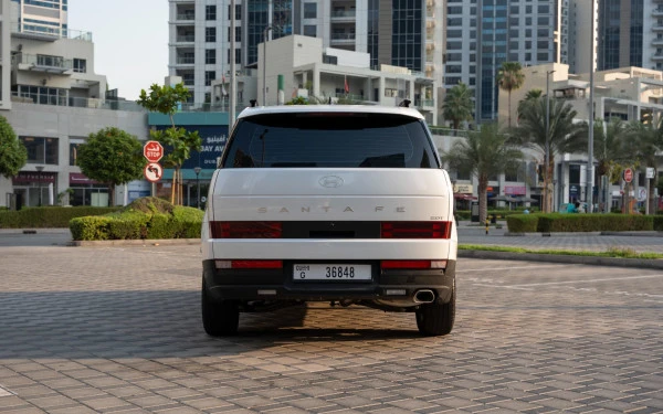  White Hyundai Santa Fe Photo 7