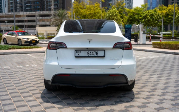  Белый Tesla Model Y Long Range Photo 5